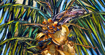 Impressionist Gold Leaf Oil Paintings By Amanda Johnson, Key West, Florida.