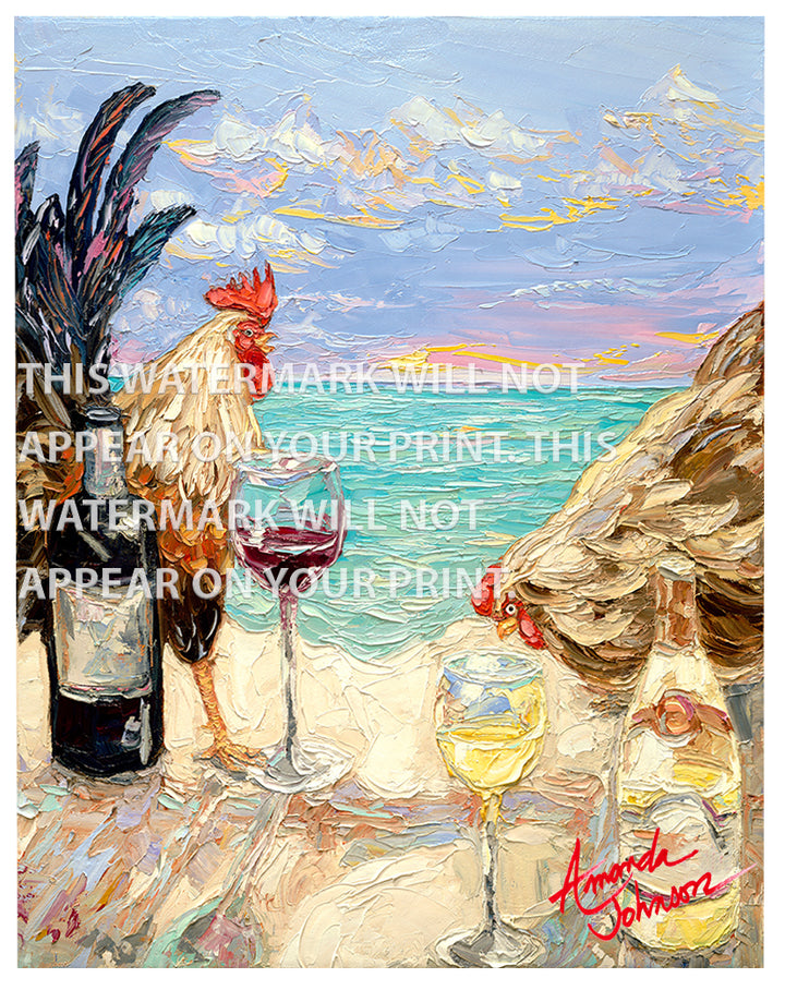 Coq Au Vin - Signed Archival Paper Print