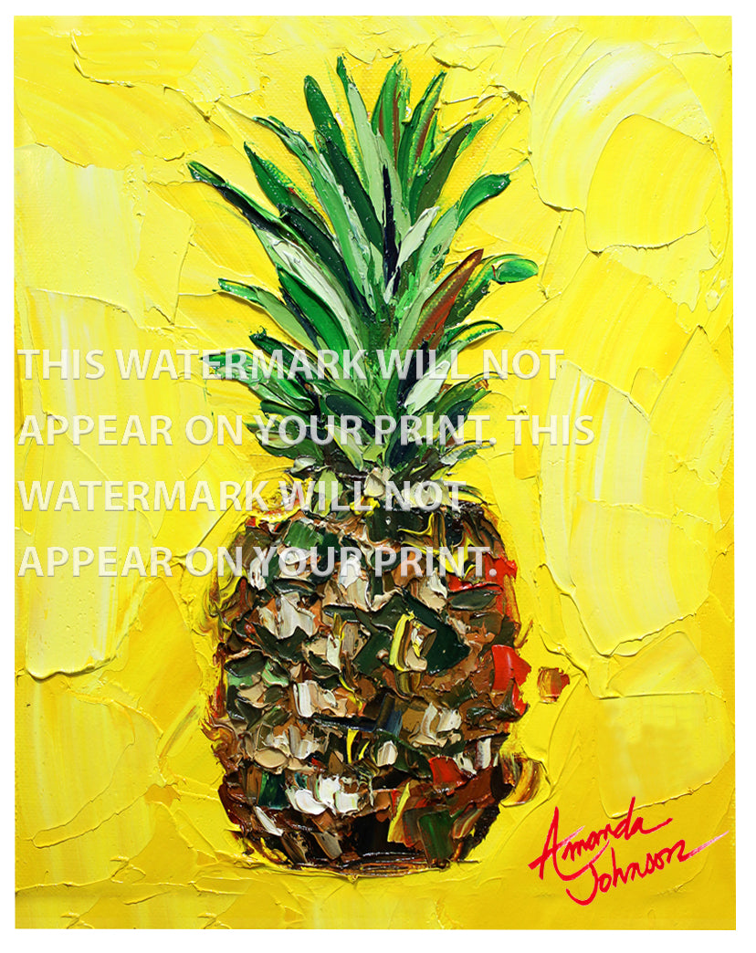 Pineapple Yellow - Signed Archival Paper Print