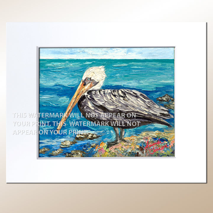 Precious Pelican - Signed Archival Paper Print