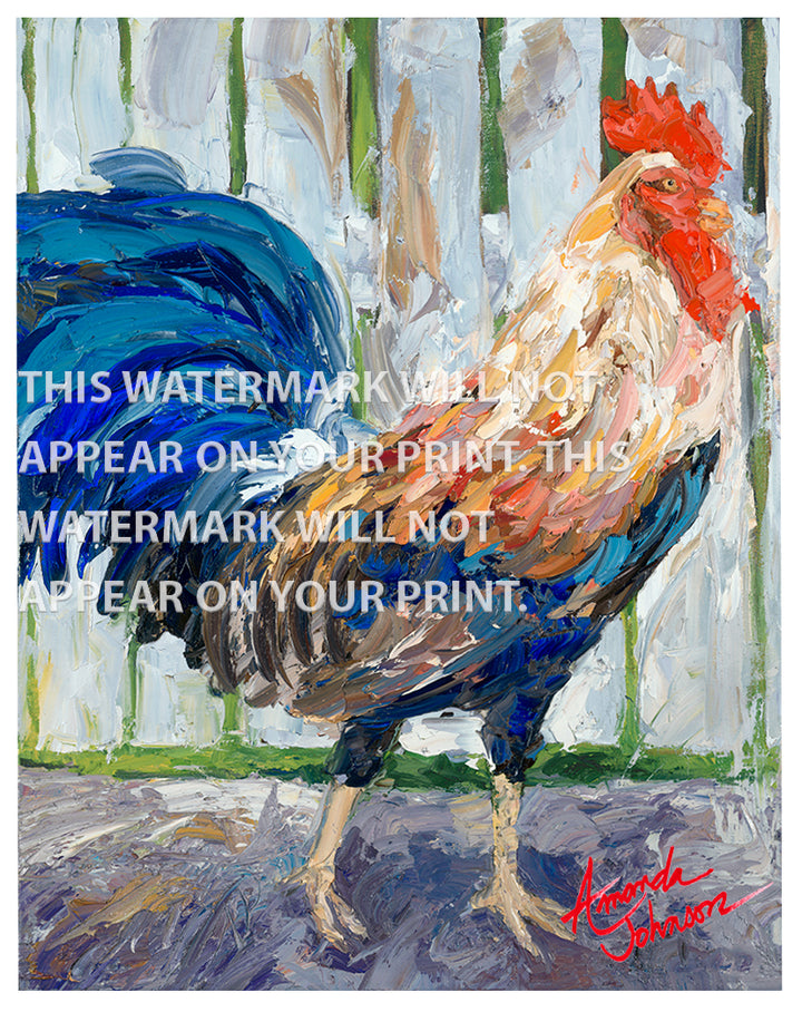 Spiritual Rooster - Signed Archival Paper Print