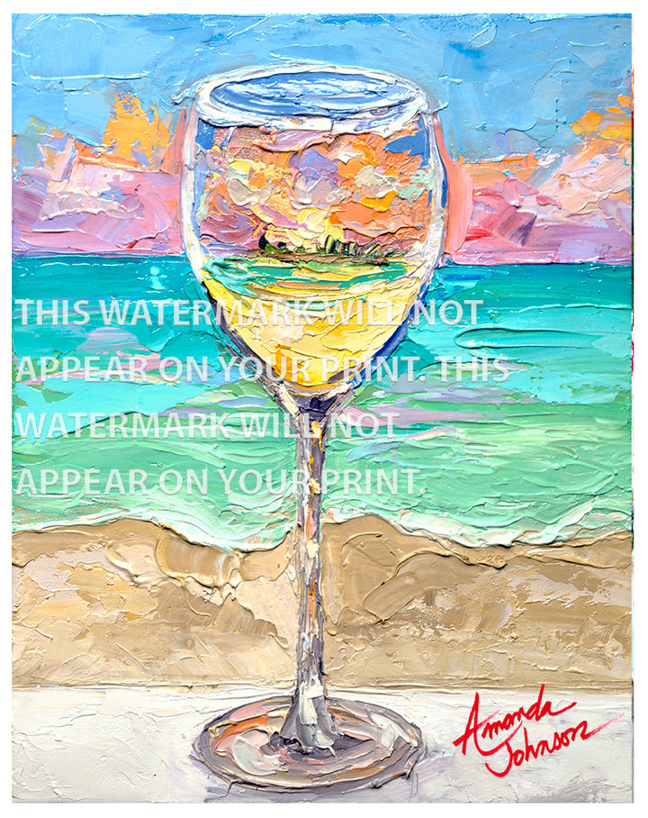 White Wine - Signed Archival Paper Print