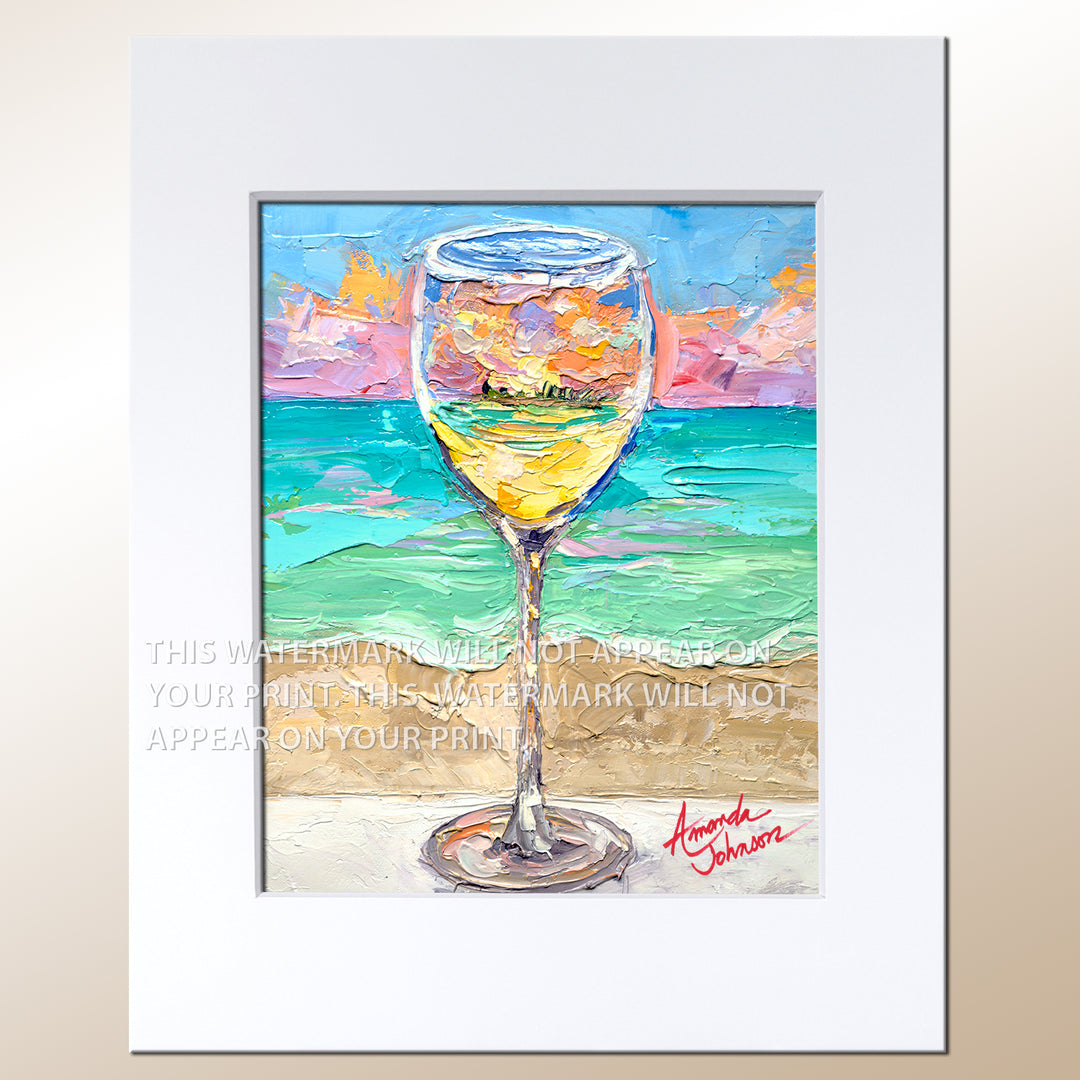 White Wine - Signed Archival Paper Print