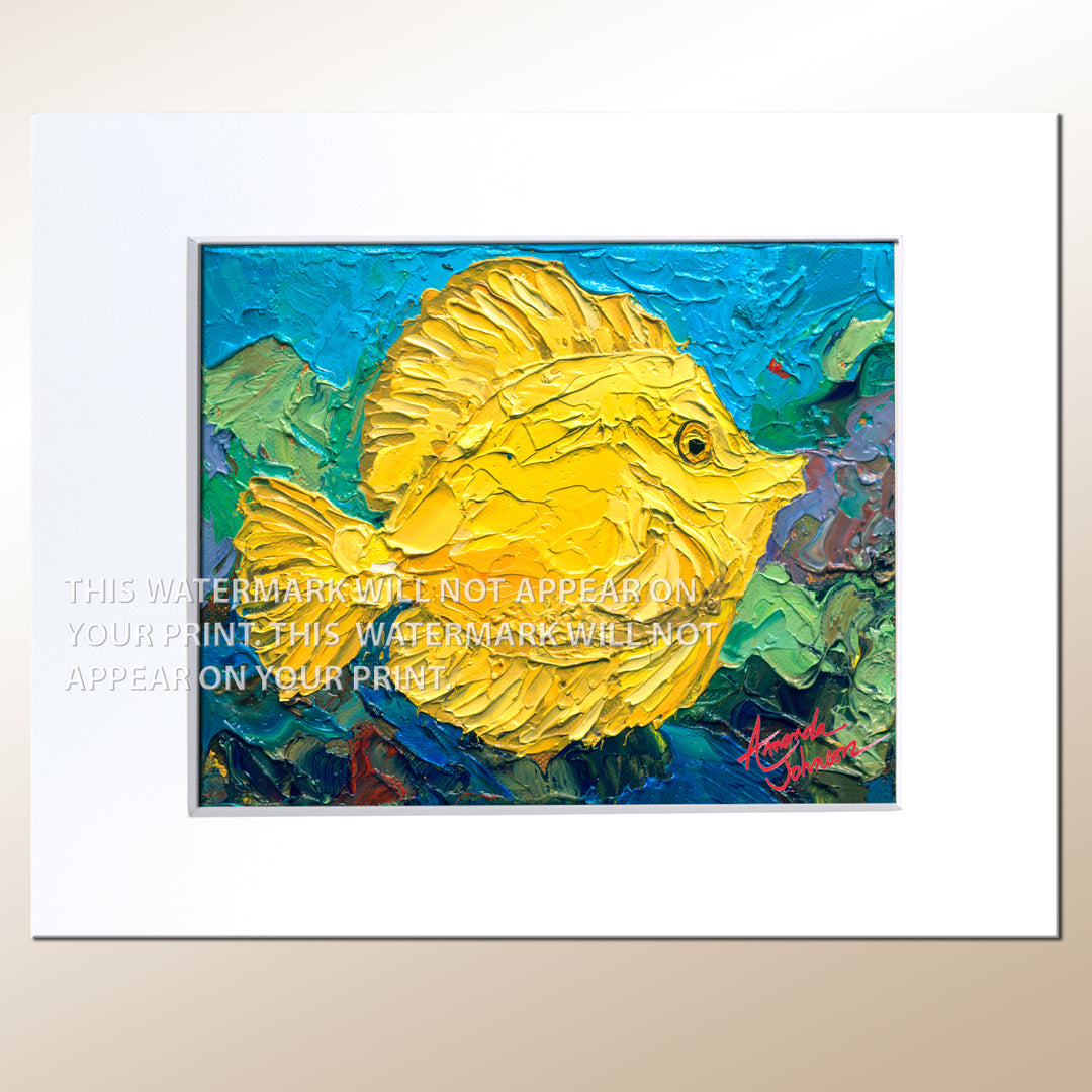 Yellow Tang - Signed Archival Paper Print