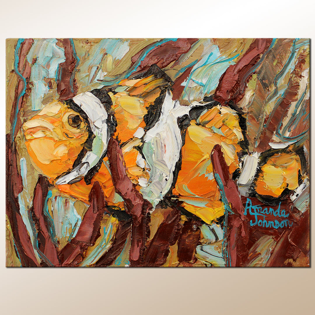 Clownfish – Original Oil On Canvas