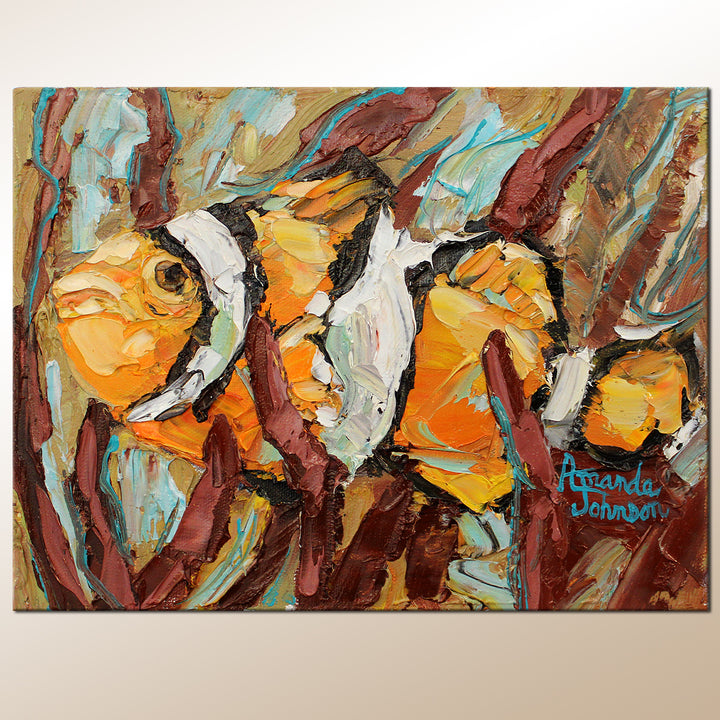 Clownfish – Original Oil On Canvas