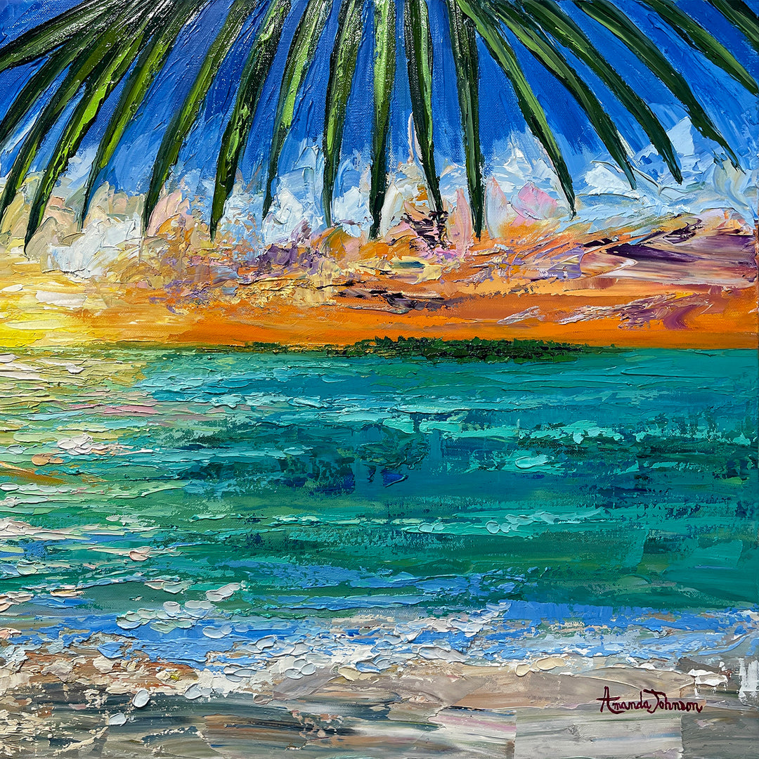 SOLD-Beyond The Sunset – Original Oil On Canvas