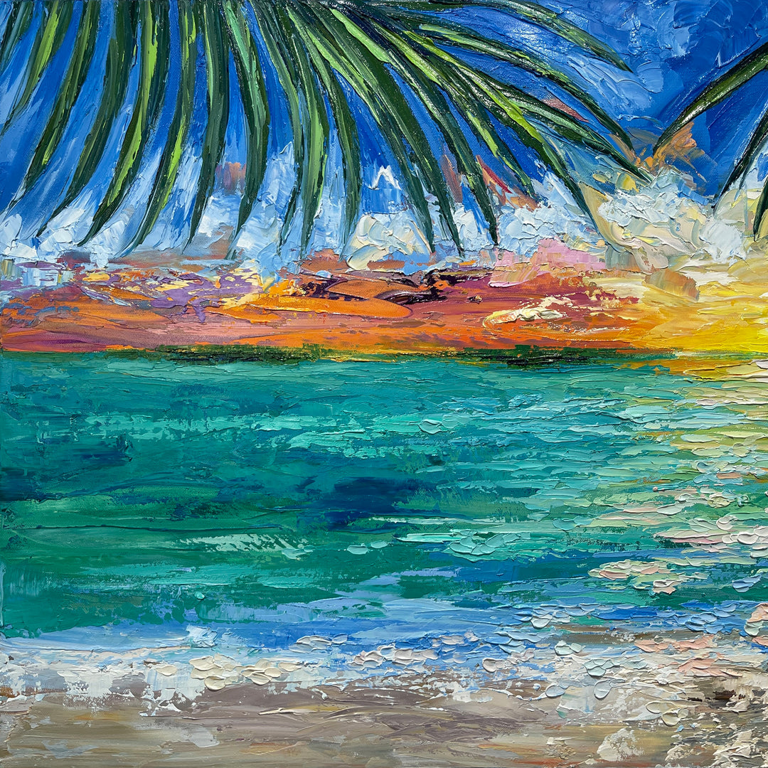 SOLD-Beyond The Sunset – Original Oil On Canvas