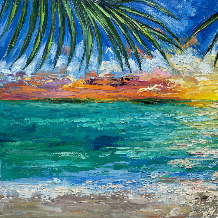 SOLD-Beyond The Sunset – Original Oil On Canvas