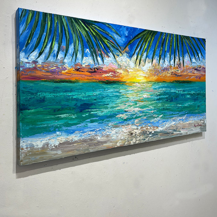 SOLD-Beyond The Sunset – Original Oil On Canvas