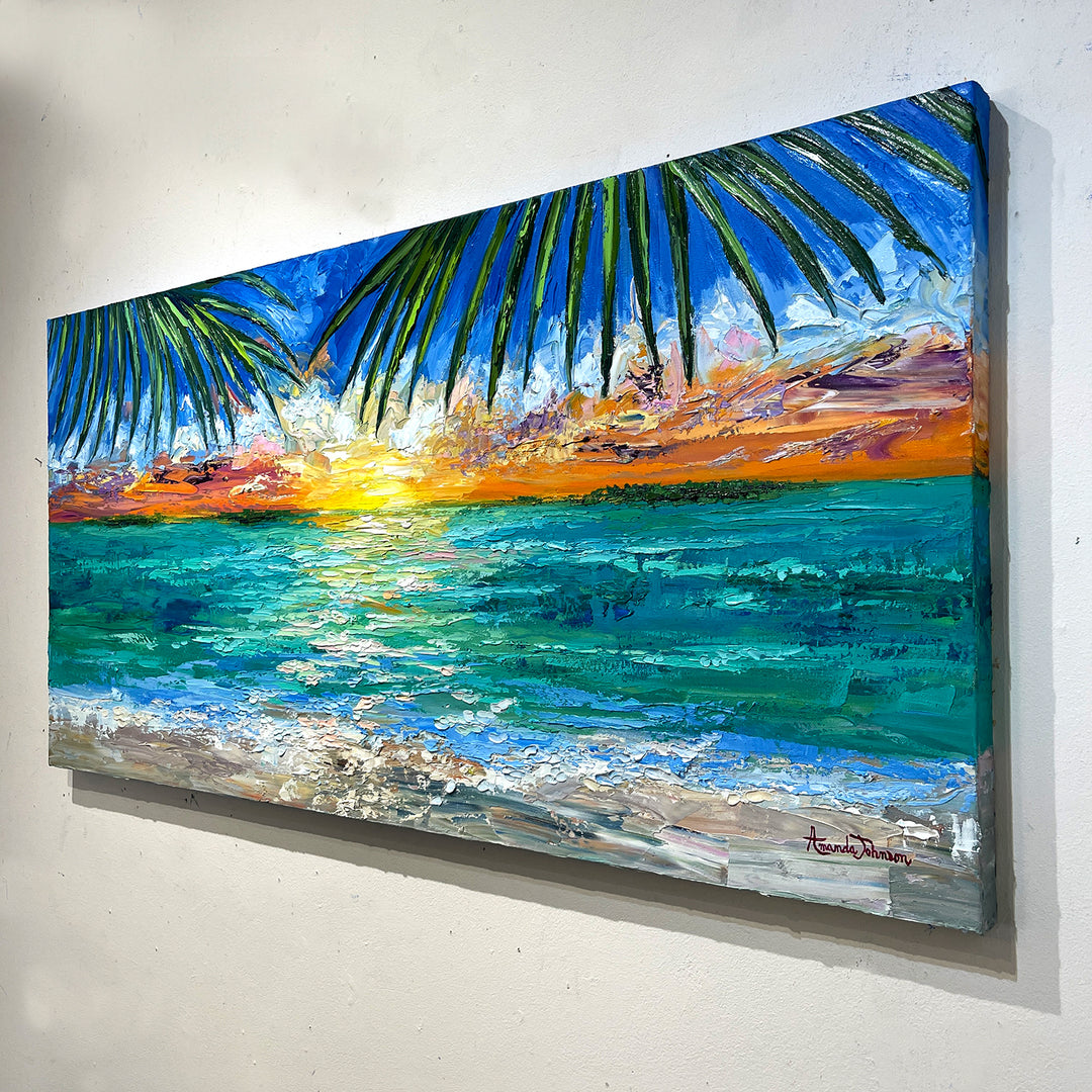 SOLD-Beyond The Sunset – Original Oil On Canvas