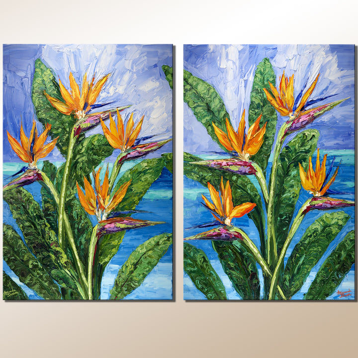 Birds Of Paradise – Original Oil On Canvas