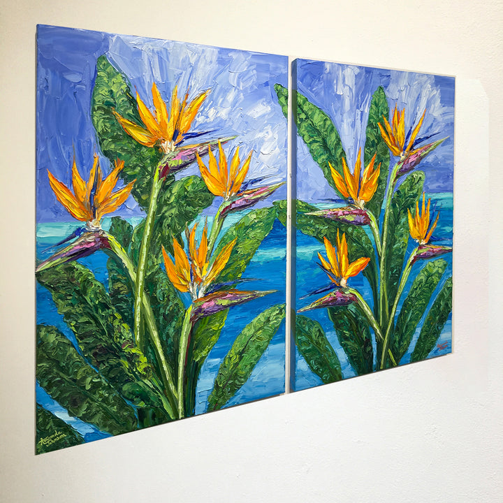 Birds Of Paradise – Original Oil On Canvas
