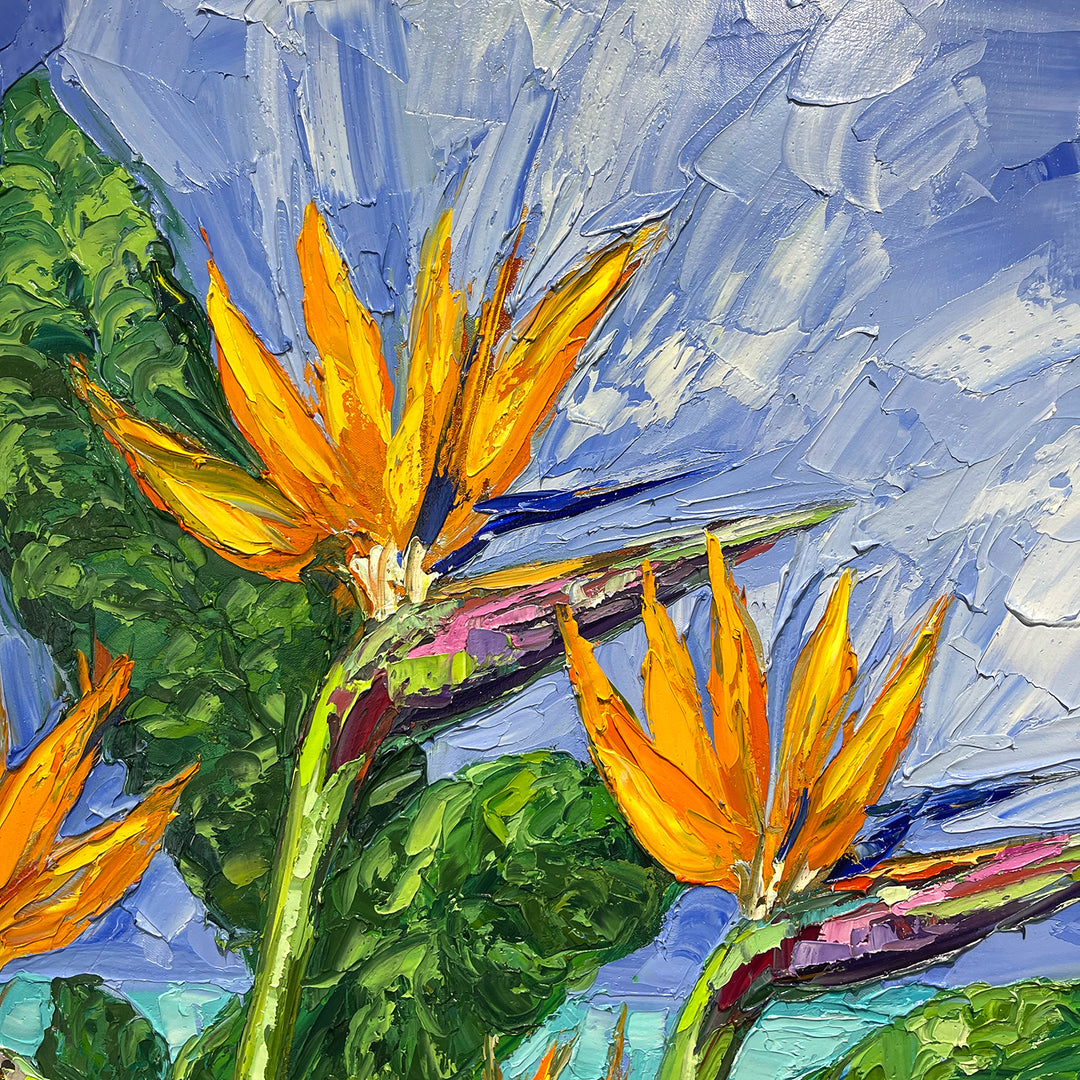 Birds Of Paradise – Original Oil On Canvas