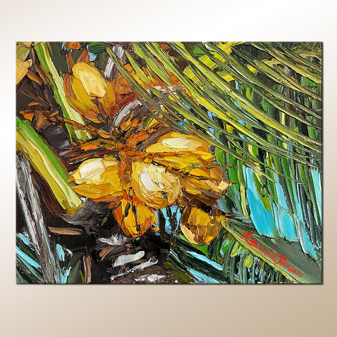 Brisky Palm – Original Oil On Canvas