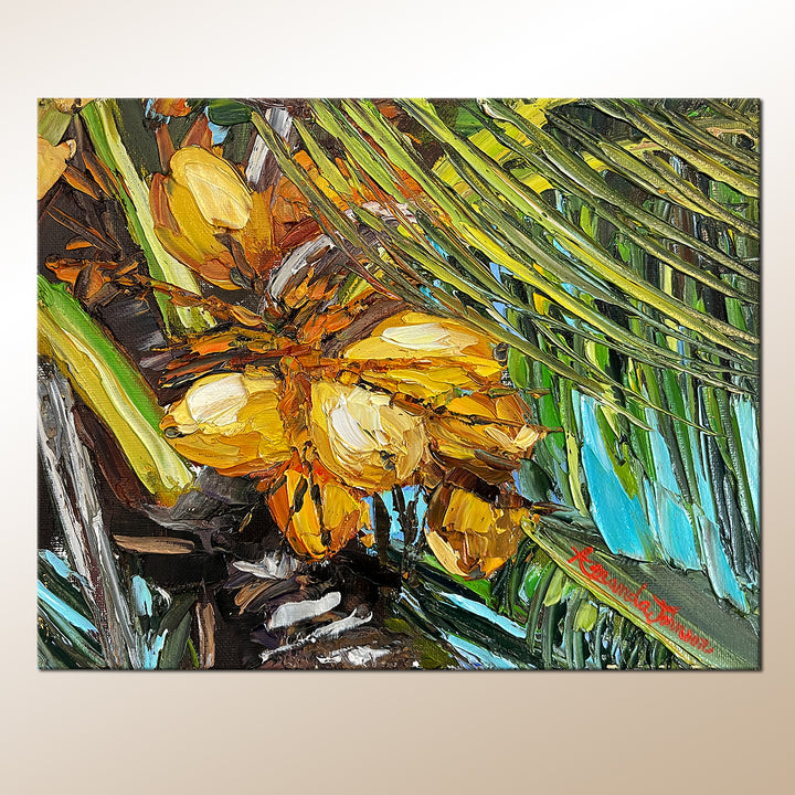 Brisky Palm – Original Oil On Canvas
