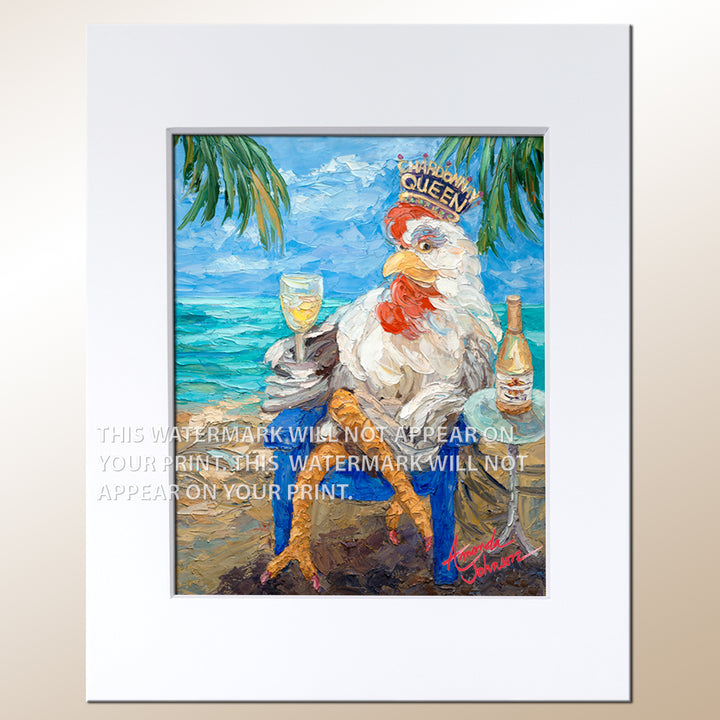 The Chardonnay Queen - Signed Archival Paper Print