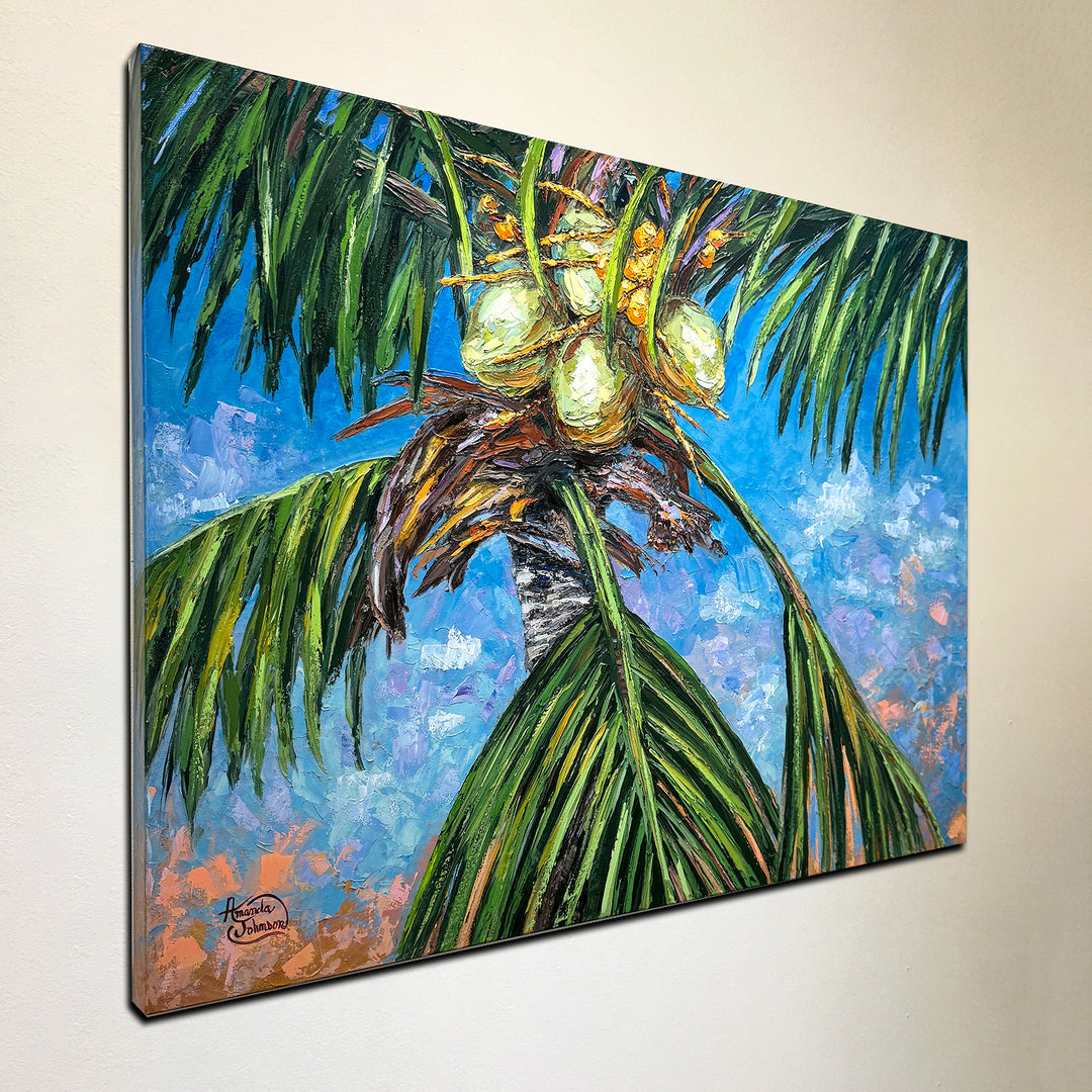 Coconut Punch – LE Embellished Giclee On Canvas