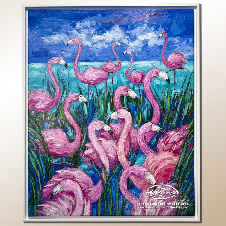 Flamboyance – LE Embellished Giclee On Canvas