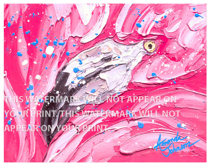 Flamingo Fun - Signed Archival Paper Print