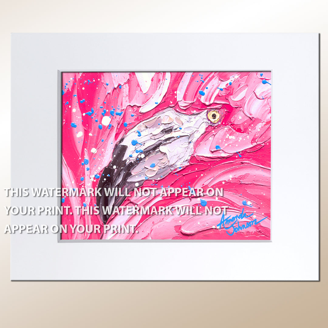Flamingo Fun - Signed Archival Paper Print