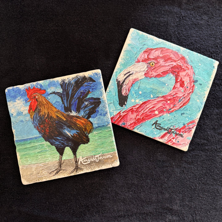 Marble Trivets - 8 x 8 Inches