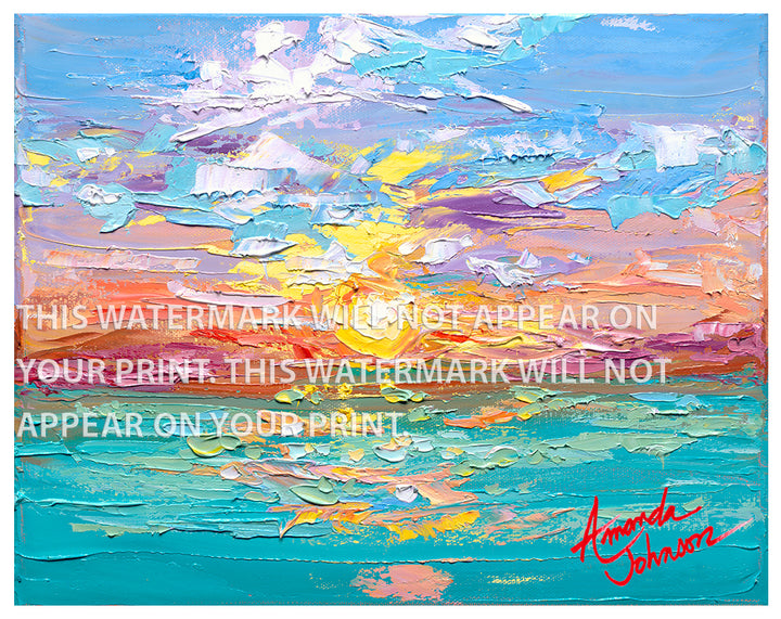 Impressionist Sunset - Signed Archival Paper Print