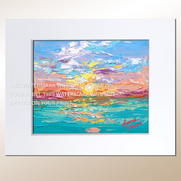 Impressionist Sunset - Signed Archival Paper Print