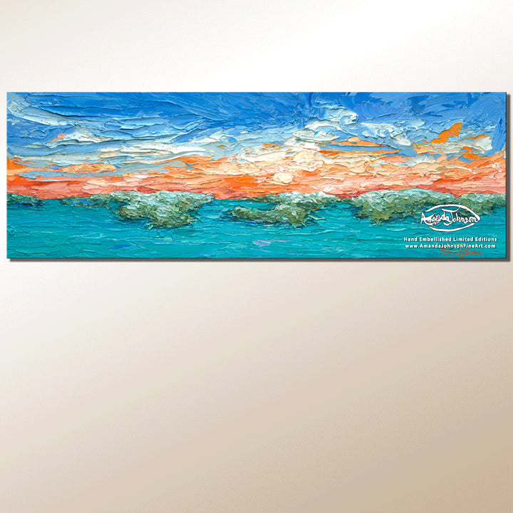 Keys Mangrove Sunset – LE Embellished Giclee On Canvas
