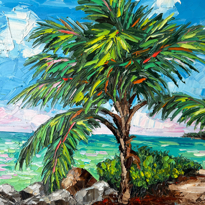 Lone Palm – Original Oil On Canvas