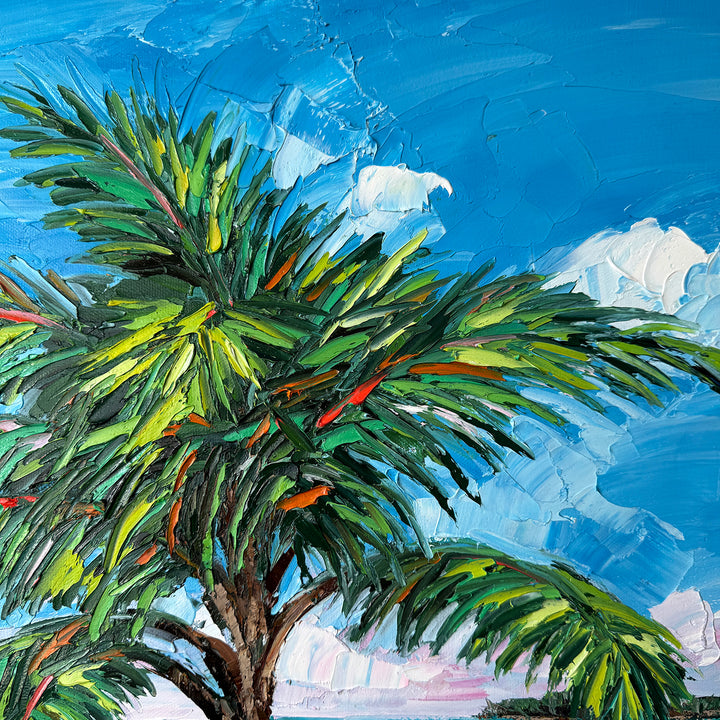 Lone Palm – Original Oil On Canvas