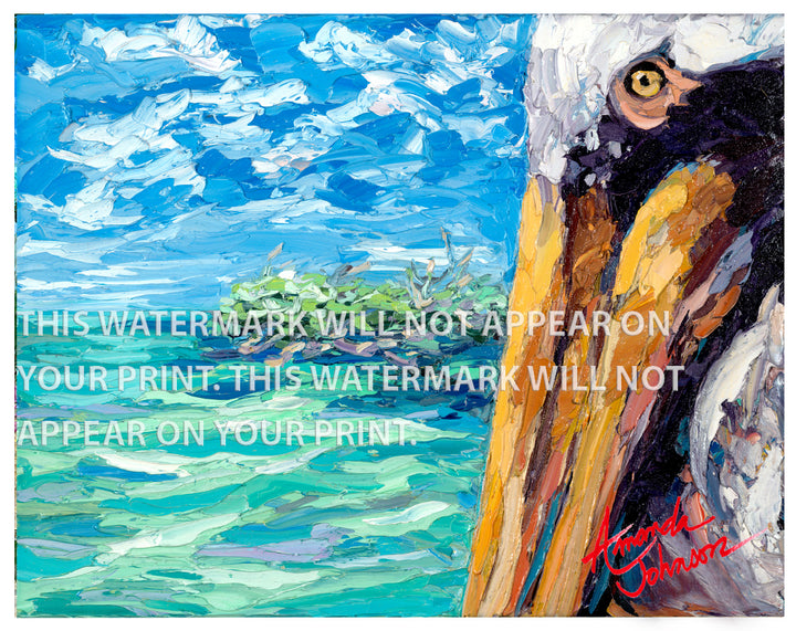 Pelican Commentary - Signed Archival Paper Print