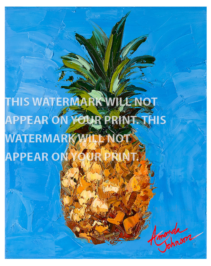 Pina Azul - Signed Archival Paper Print