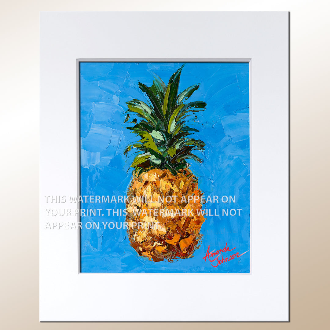 Pina Azul - Signed Archival Paper Print
