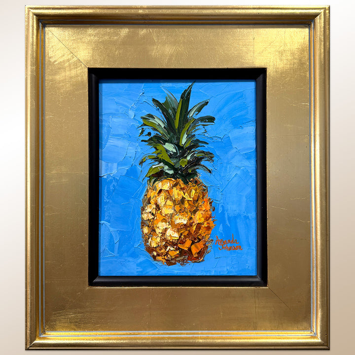 Pina Azul – Original Oil On Canvas