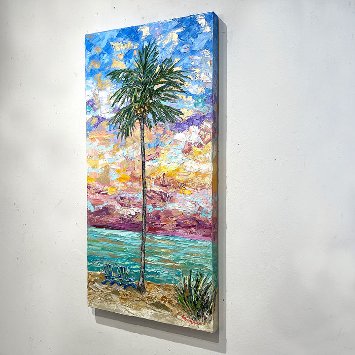 Reflections Of A Dream - Gold Leaf, Original Oil On Canvas