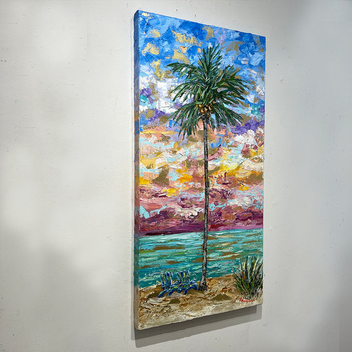 Reflections Of A Dream - Gold Leaf, Original Oil On Canvas