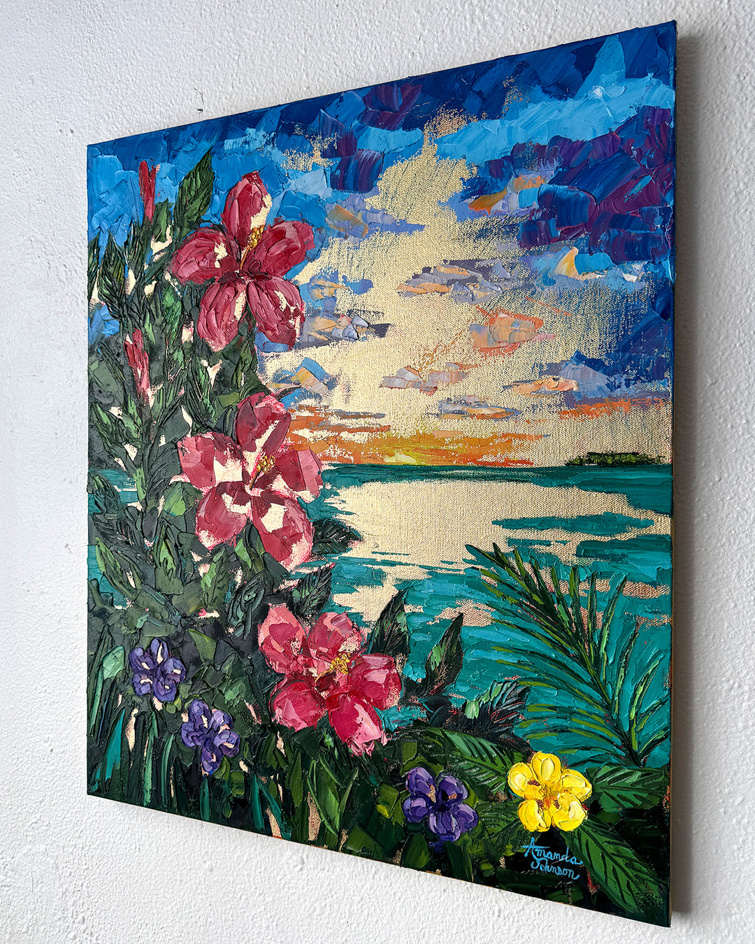 Sea Of Gold – Original Oil and Gold Leaf On Canvas