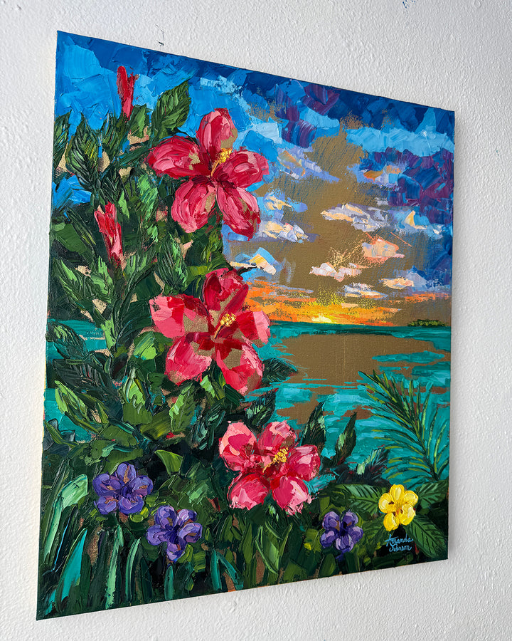 Sea Of Gold – Original Oil and Gold Leaf On Canvas
