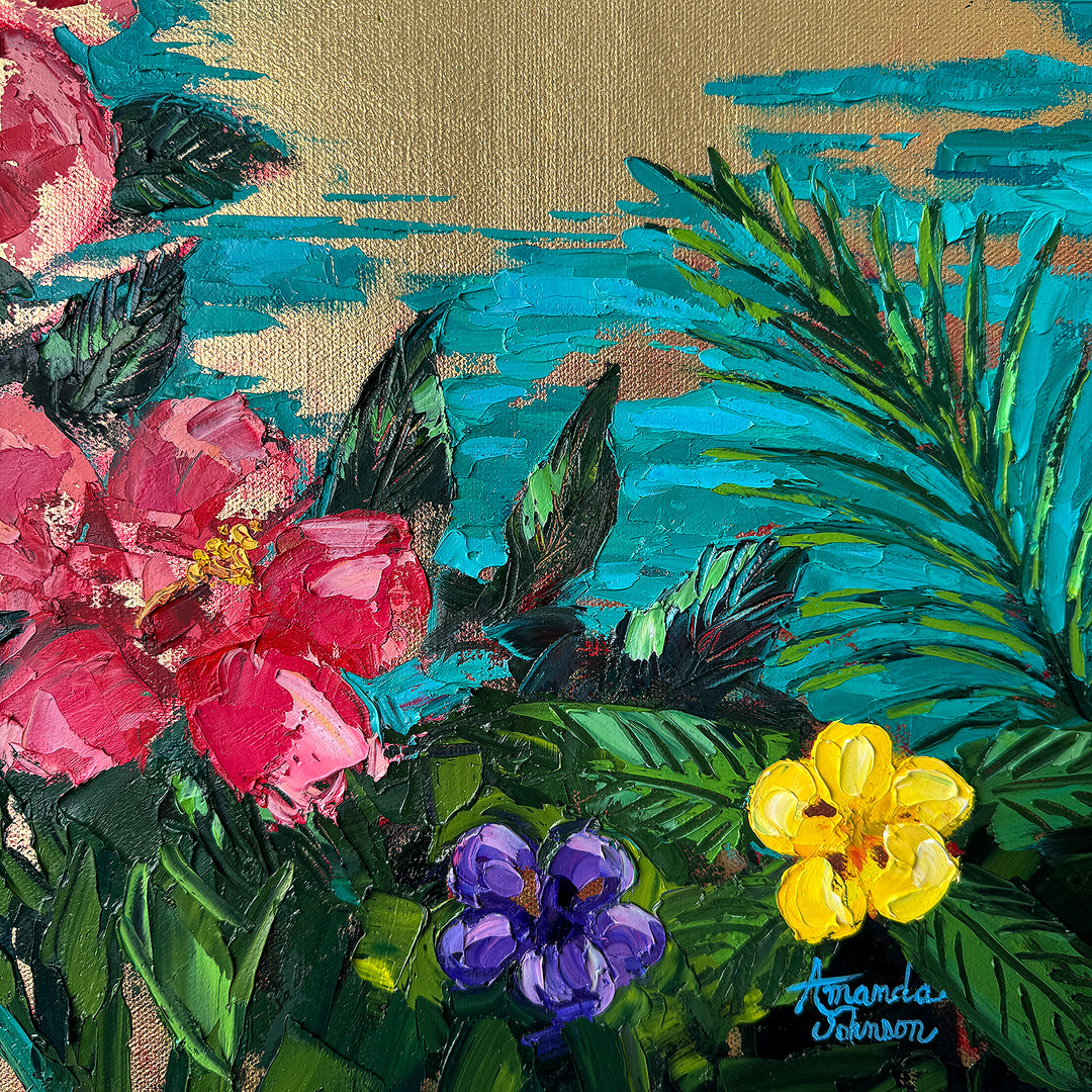 Sea Of Gold – Original Oil and Gold Leaf On Canvas