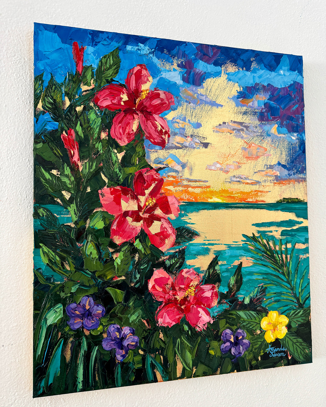 Sea Of Gold – Original Oil and Gold Leaf On Canvas