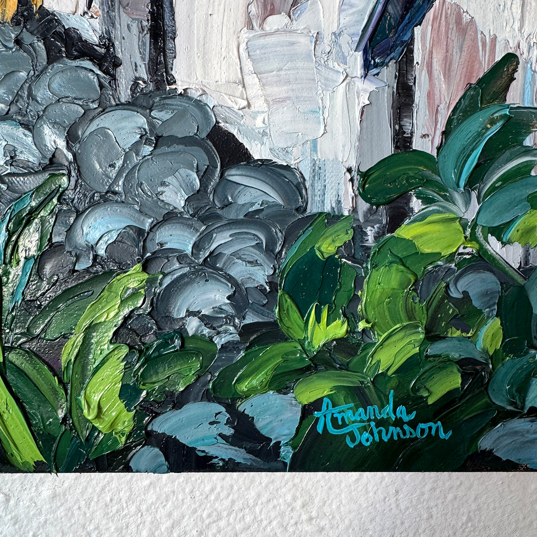 The Stone Rooster – Original Oil On Canvas