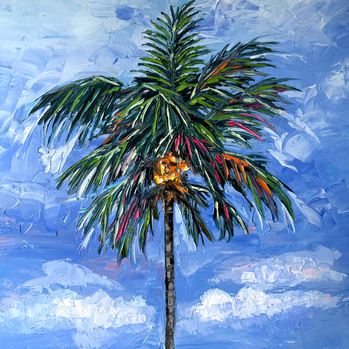 Island Interlude For Two – Original Oil On Canvas