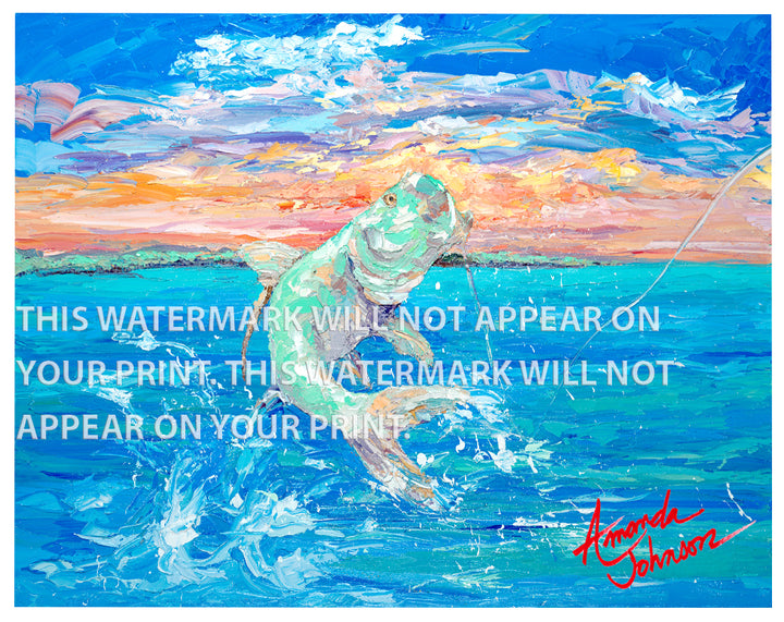 Tarpon Leap - Signed Archival Paper Print