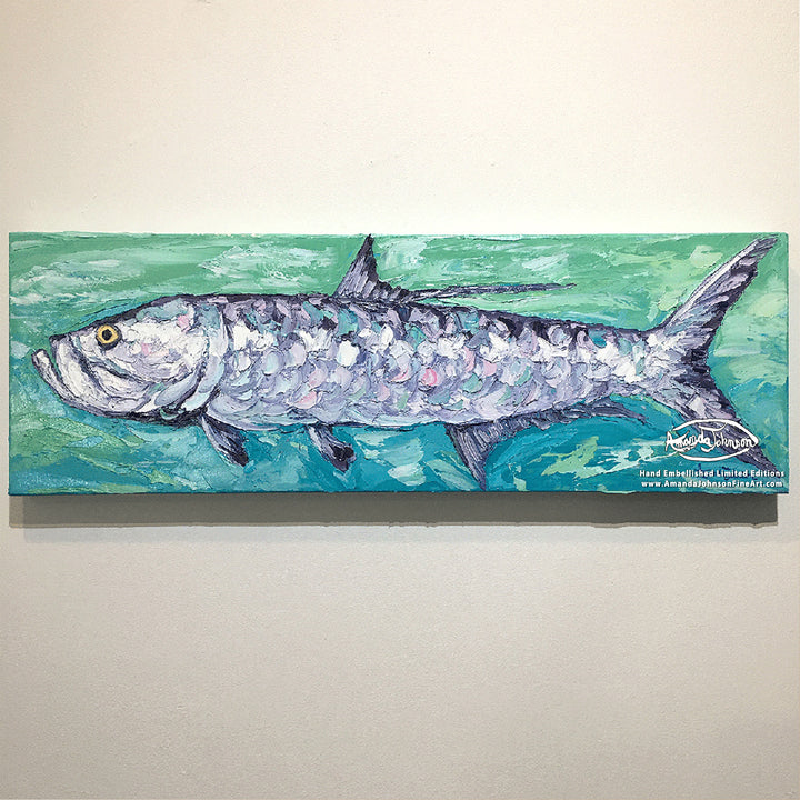 Tarpon In Turquoise – LE Giclee On Canvas