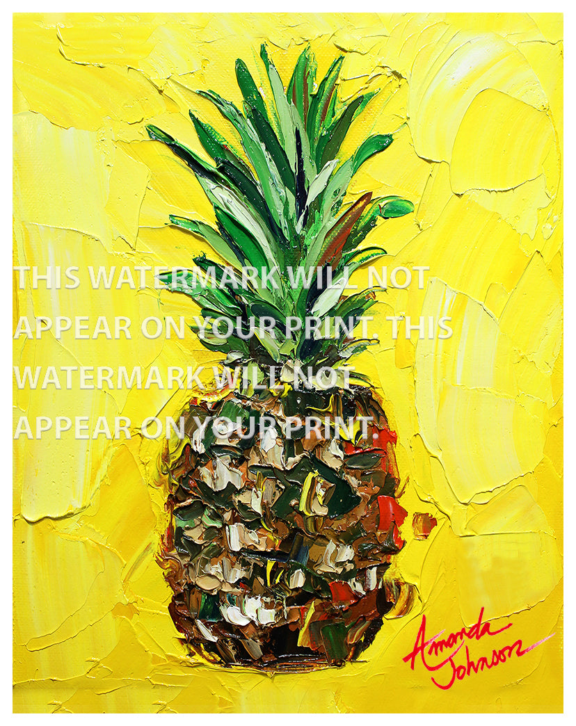 Yellow Pina - Signed Archival Paper Print