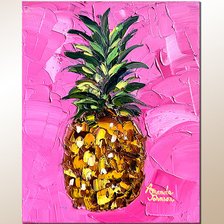 Pina Rosa – Original Oil On Canvas