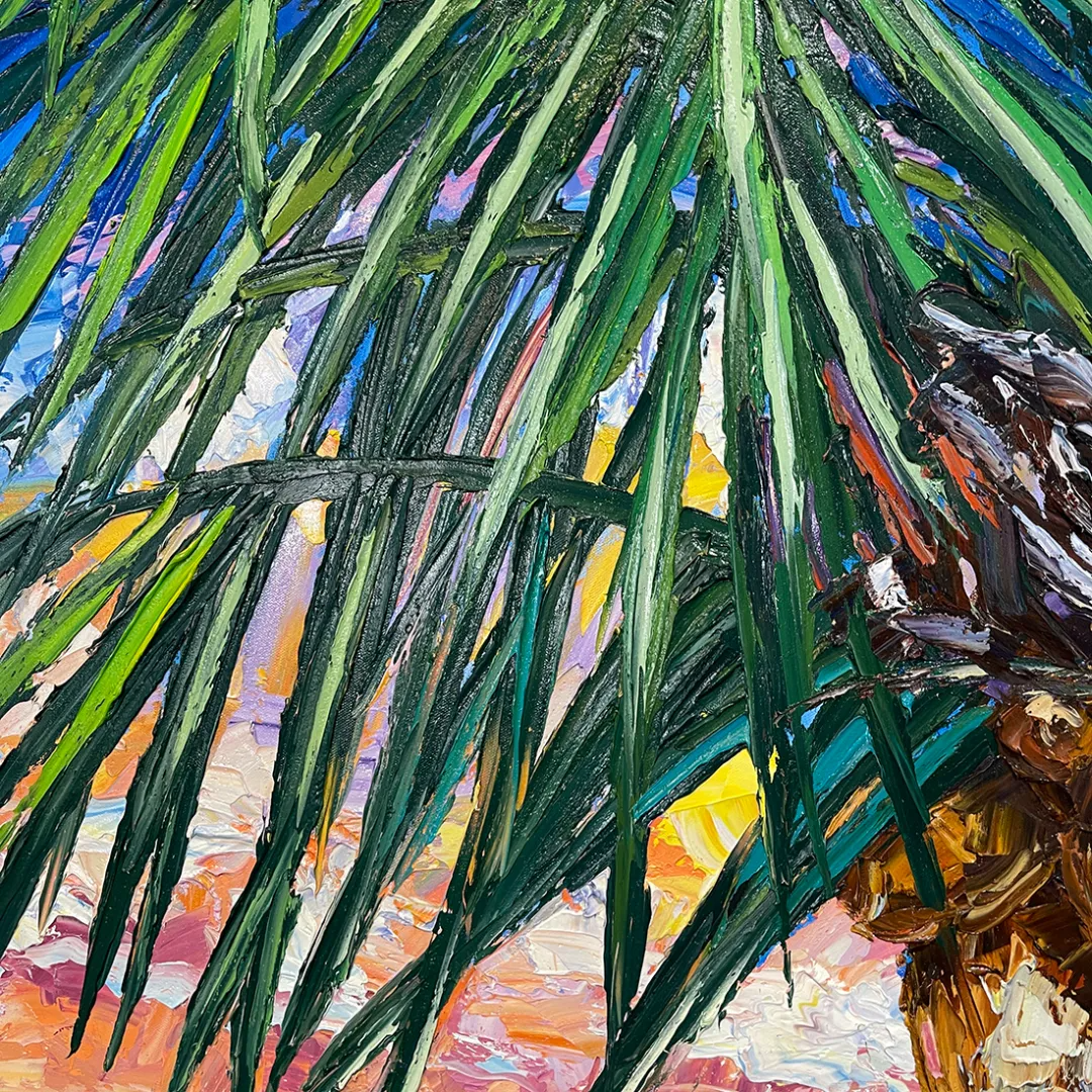 The Journey To Cocos Nucifera- Original Oil On Canvas