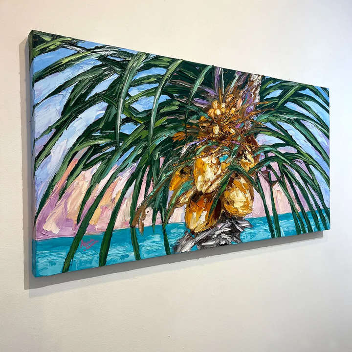 Bountiful Coconuts – Original Oil On Canvas