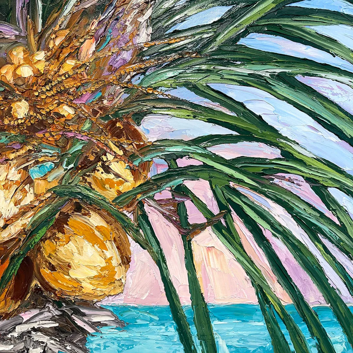 Bountiful Coconuts – Original Oil On Canvas
